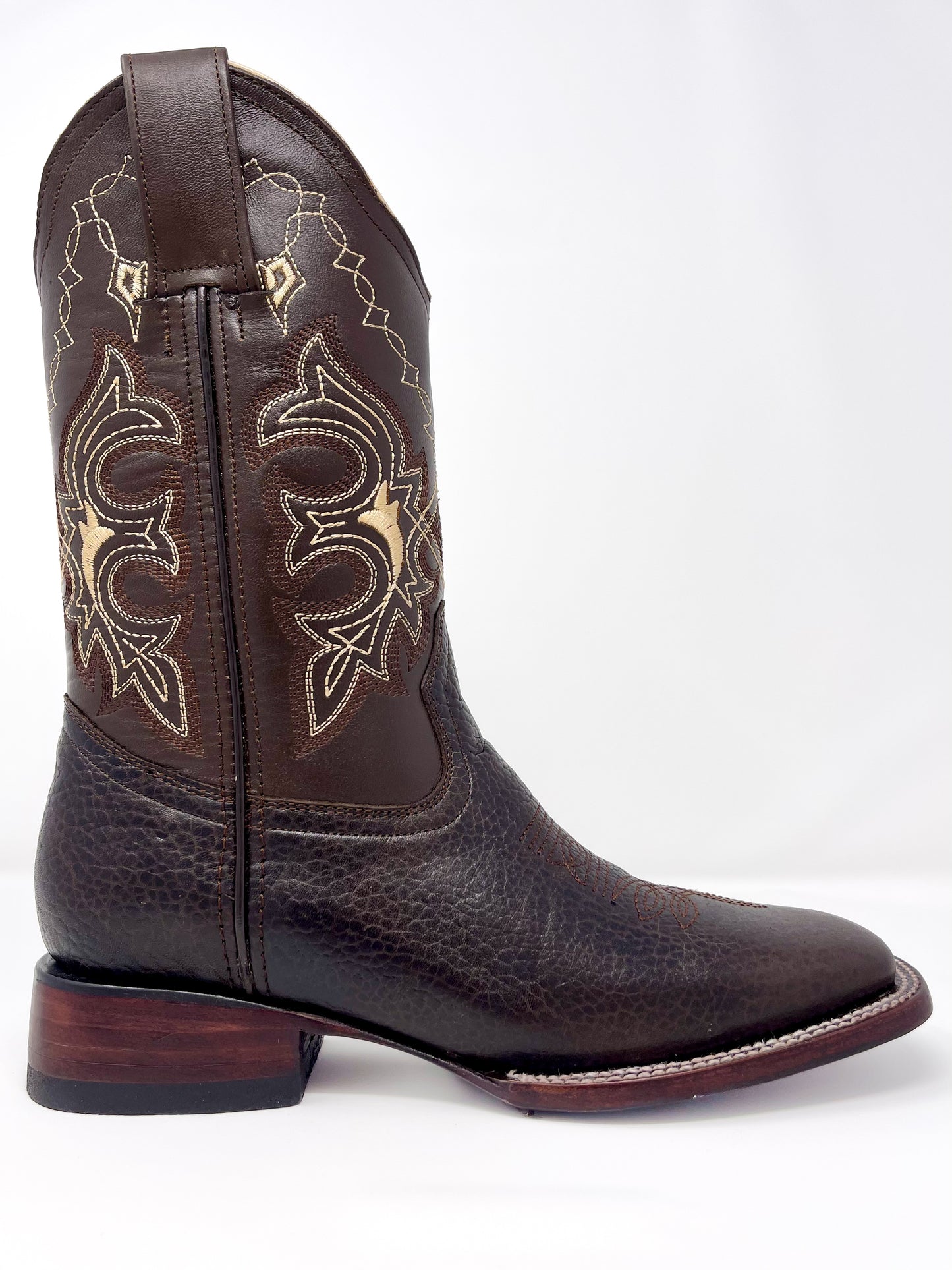 TBC BOOTMAKERS Chocolate Brown Square Toe 4532