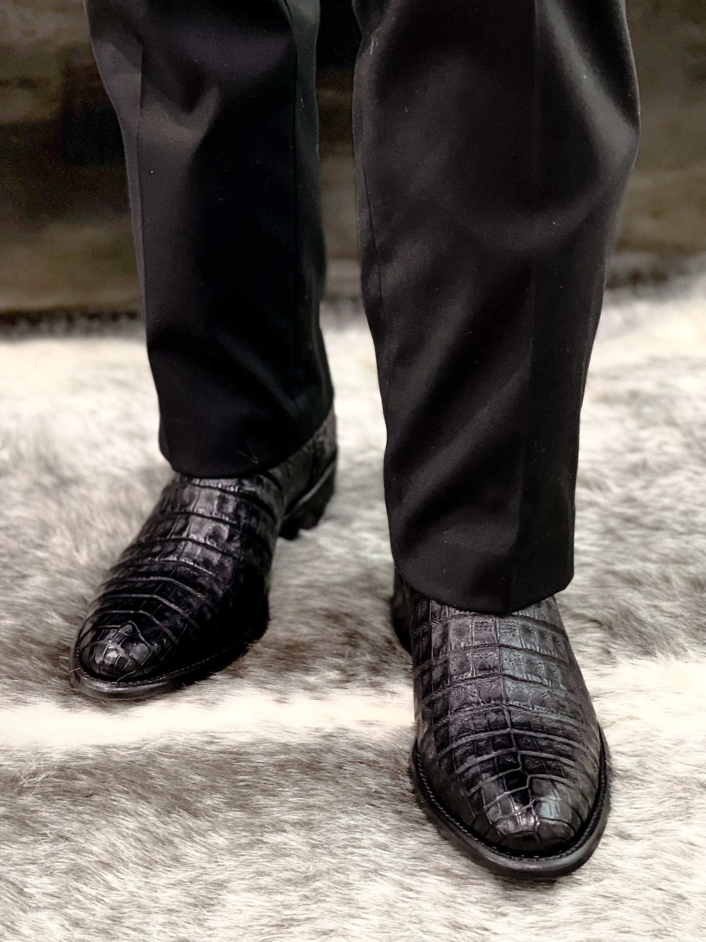 TBC Bootmakers The Mercedes Black Caiman Belly