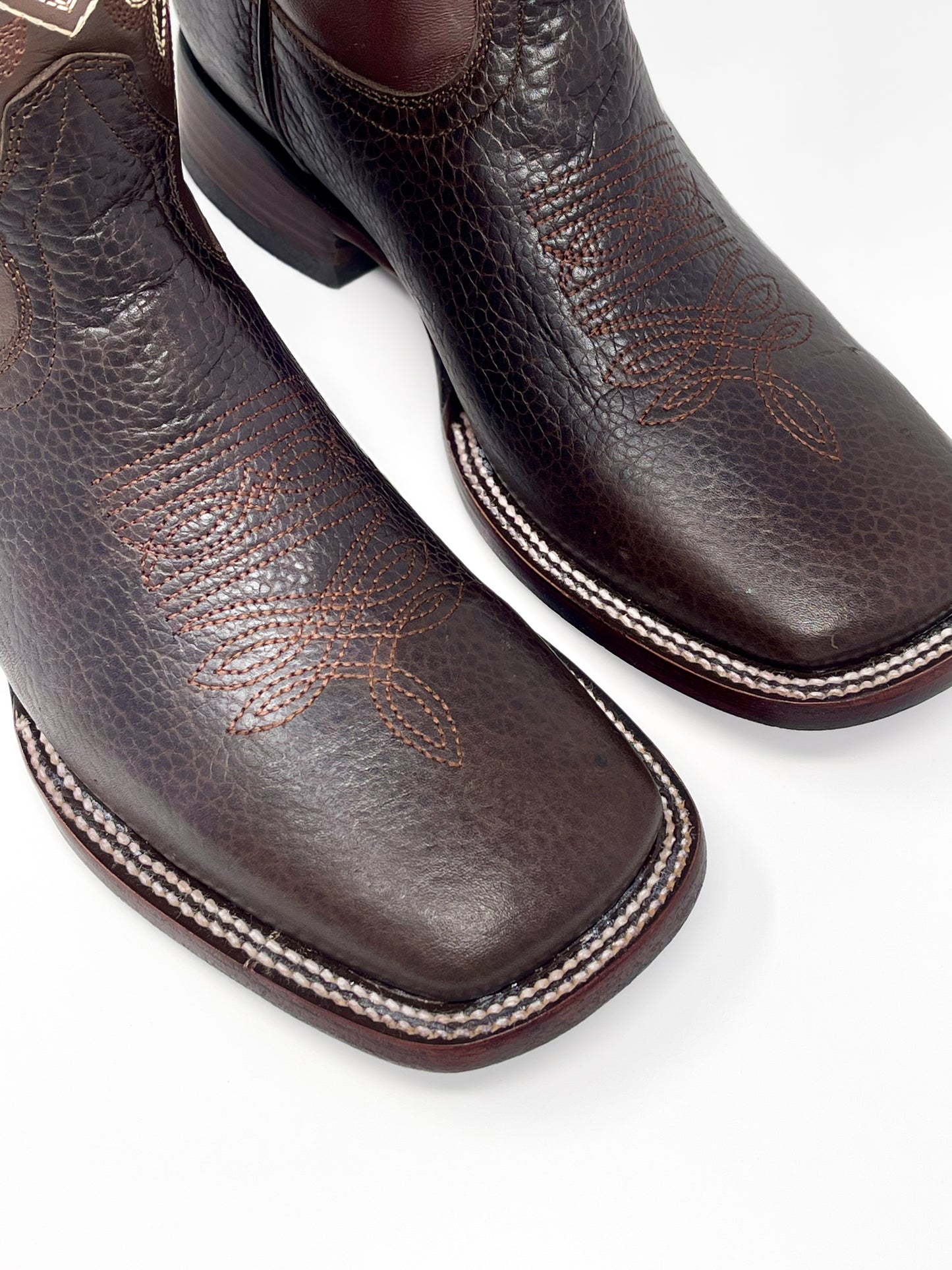 TBC BOOTMAKERS Chocolate Brown Square Toe 4532