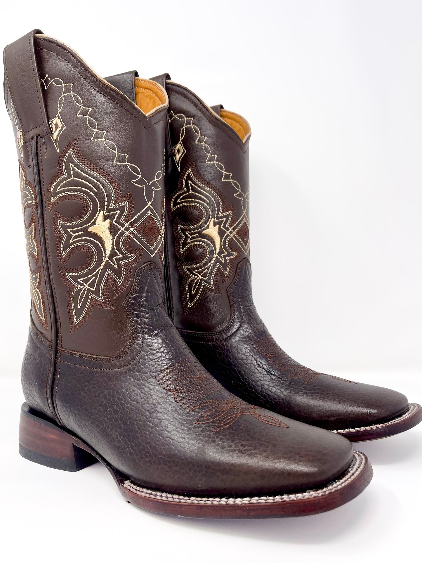 TBC BOOTMAKERS Chocolate Brown Square Toe 4532