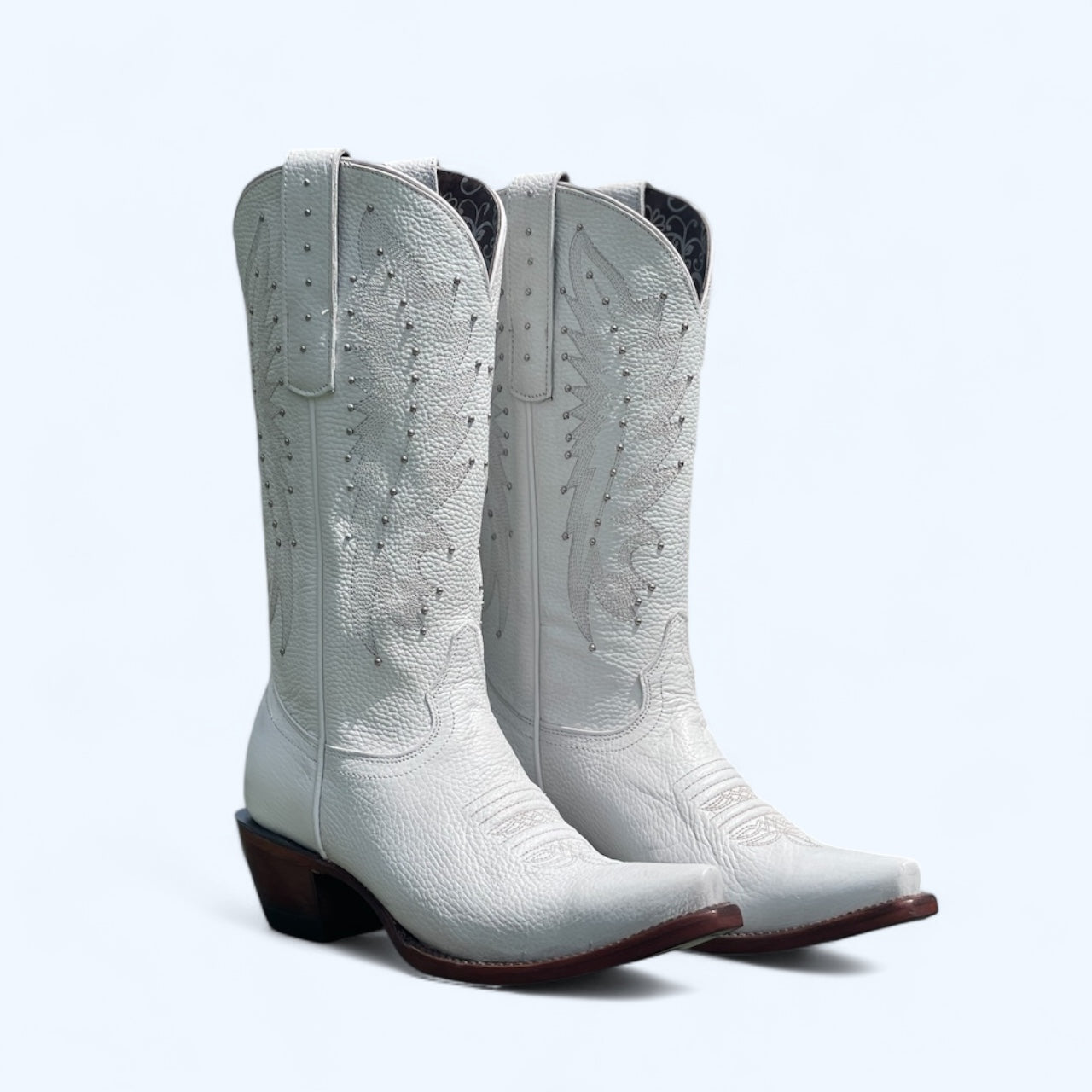 Rockem Womens Venado Blanco Snip Toe Boot