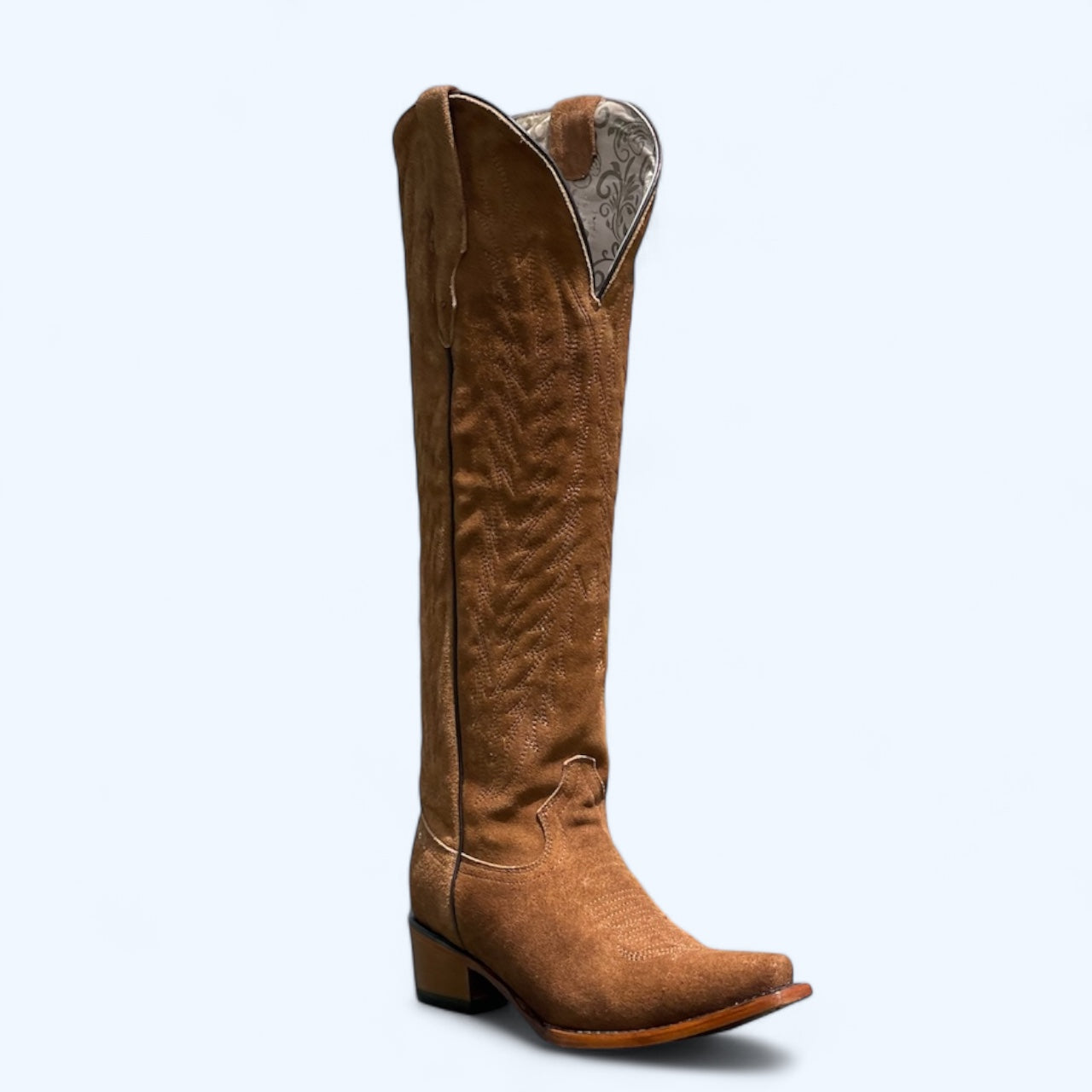 Women's Gamuza Tabaco Suede Light Brown Tall Boot