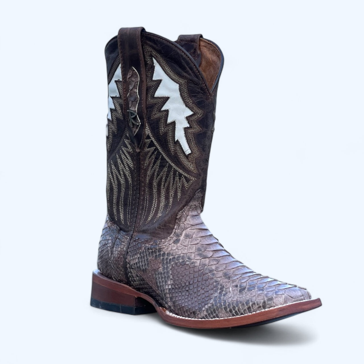 TBC Bootmakers Tradition White Python Mink Boot