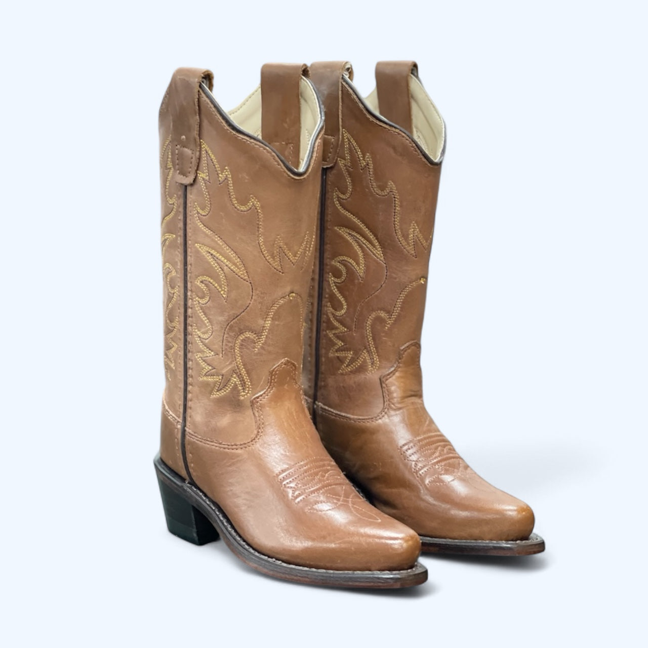 Old West Girl’s All Light Brown Snip Boot CF8229