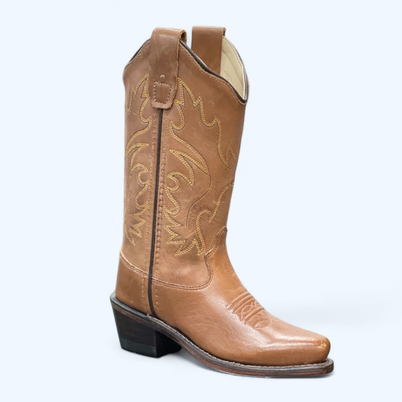 Old West Girl’s All Light Brown Snip Boot CF8229