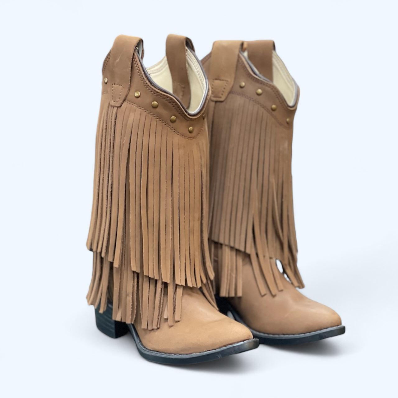 OLD WEST GIRLS BROWN FRINGES 8125