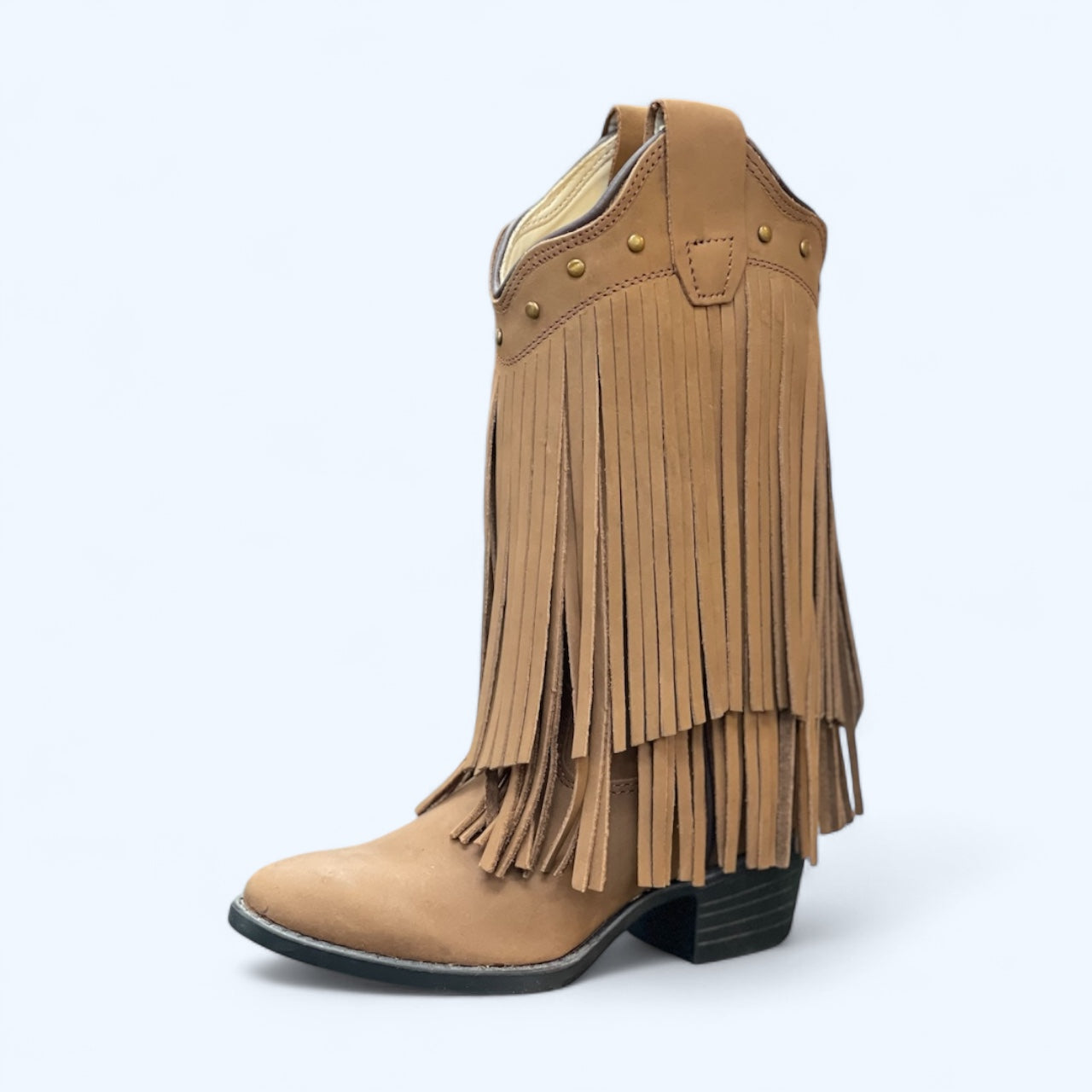 OLD WEST GIRLS BROWN FRINGES 8125