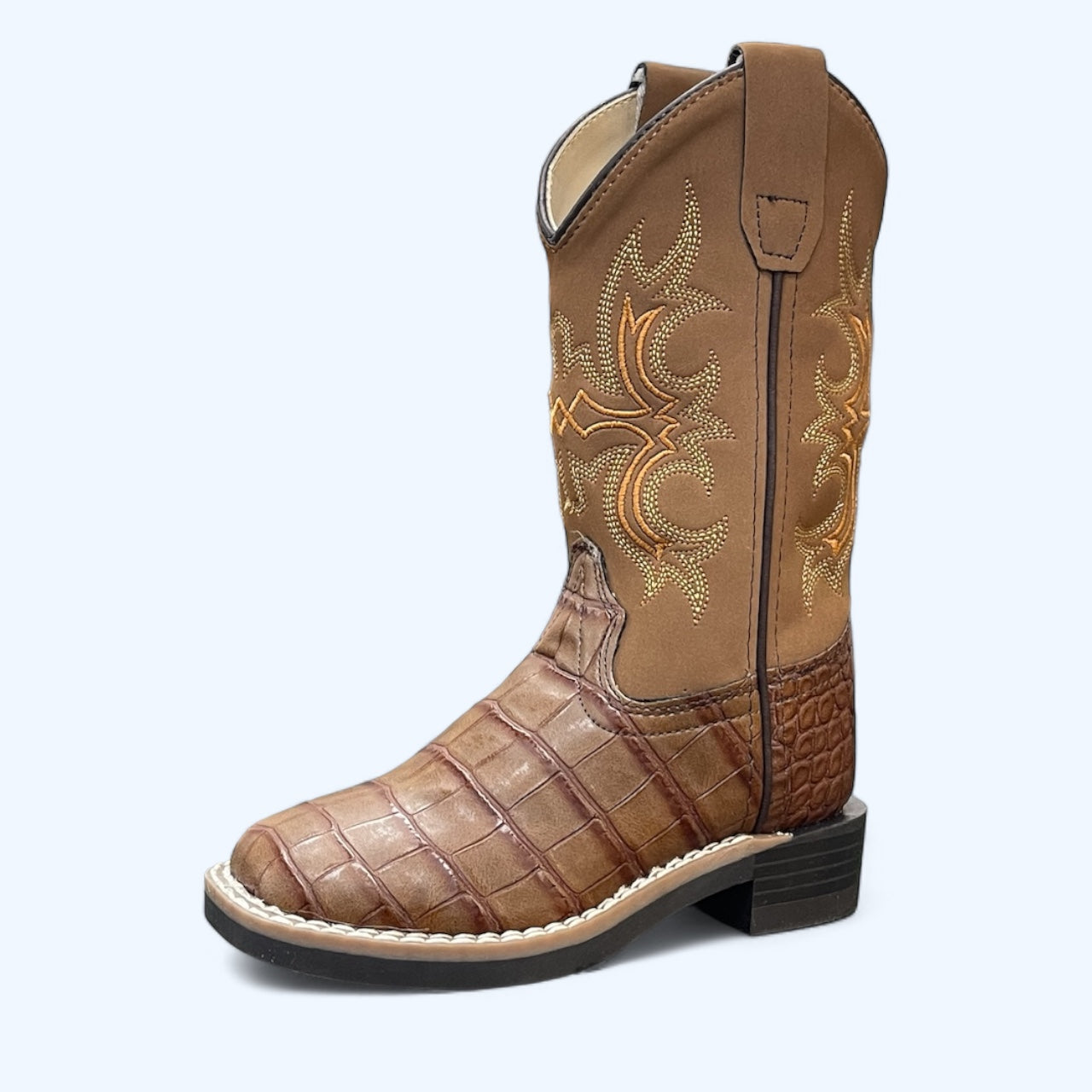 OLD WEST BOYS BRANDY CROC PRINT VB9156