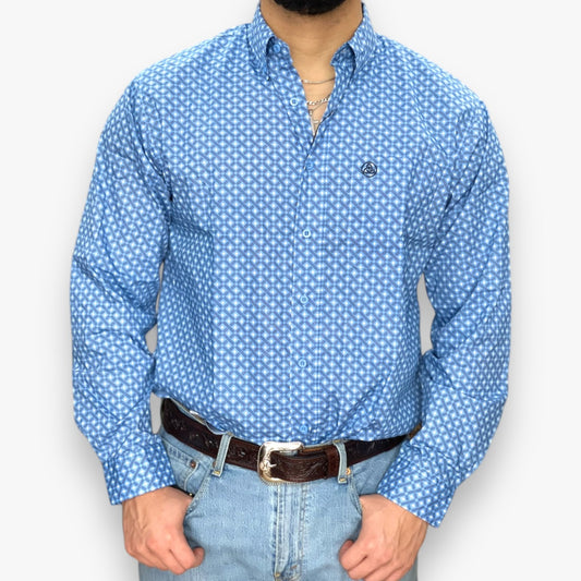 Cueroline Classic Fit Long Sleeve Button Down SKCL2023010