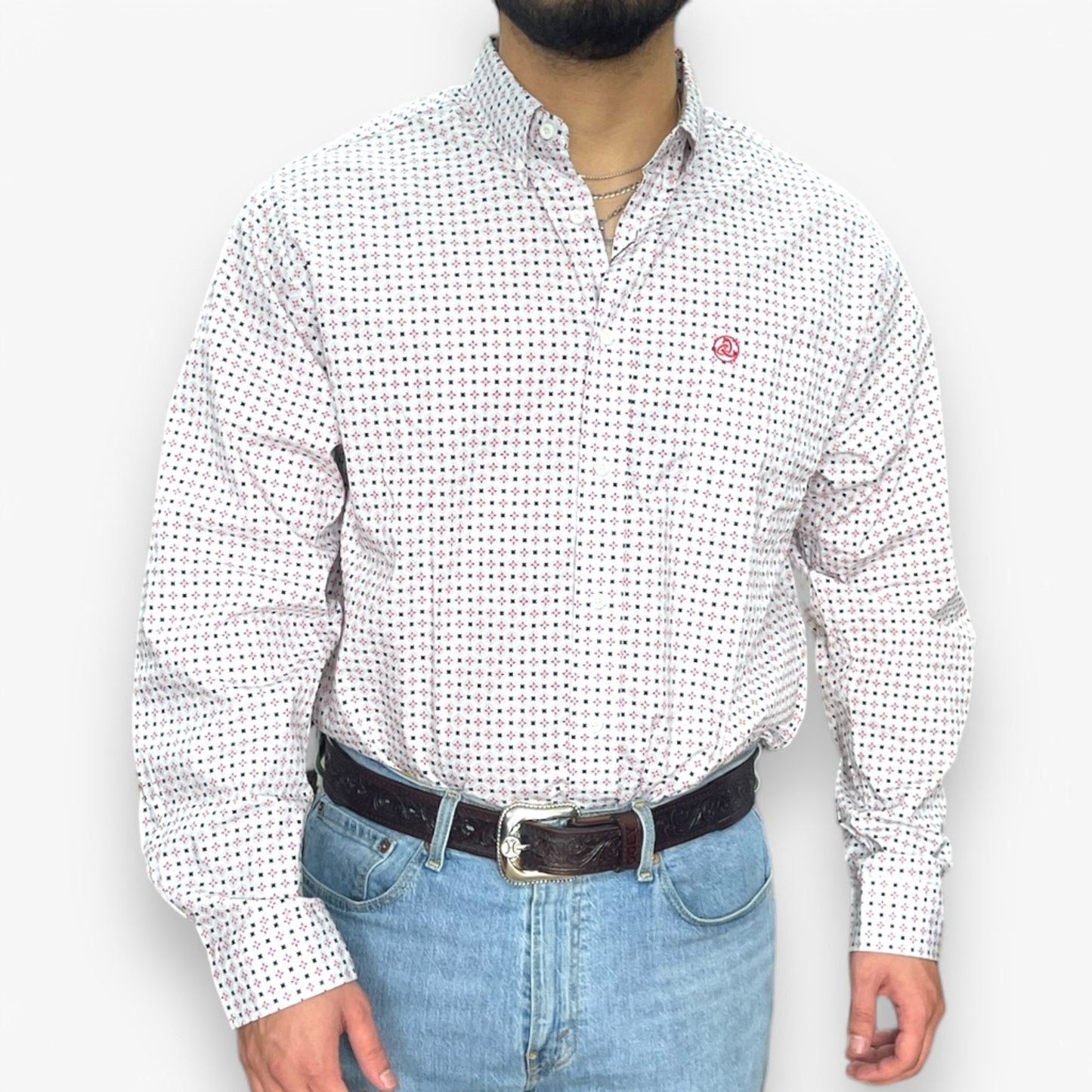 Cueroline Classic Fit Long Sleeve Button Down SKCL2023042